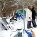 Alanna Gehringer kisses her fiance Anthony (no last name given) after putting her makeup on outside of their tent Feb. 14 at Camp Take Notice. Melanie Maxwell I AnnArbor.com